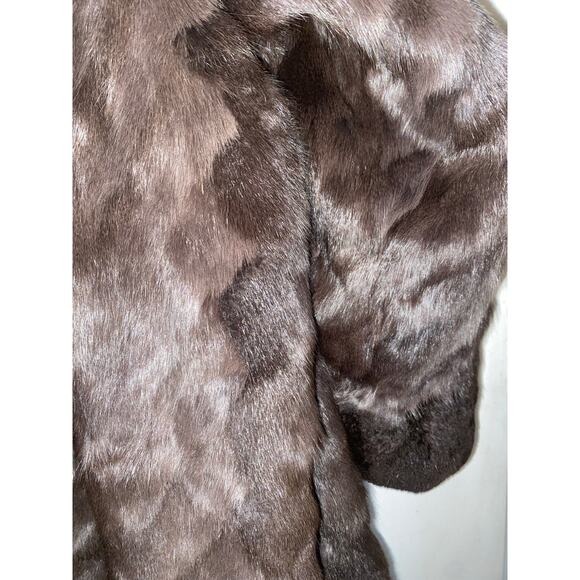 Birger Christensen Fur Coat Dark Brown With Liner - Picture 11 of 13